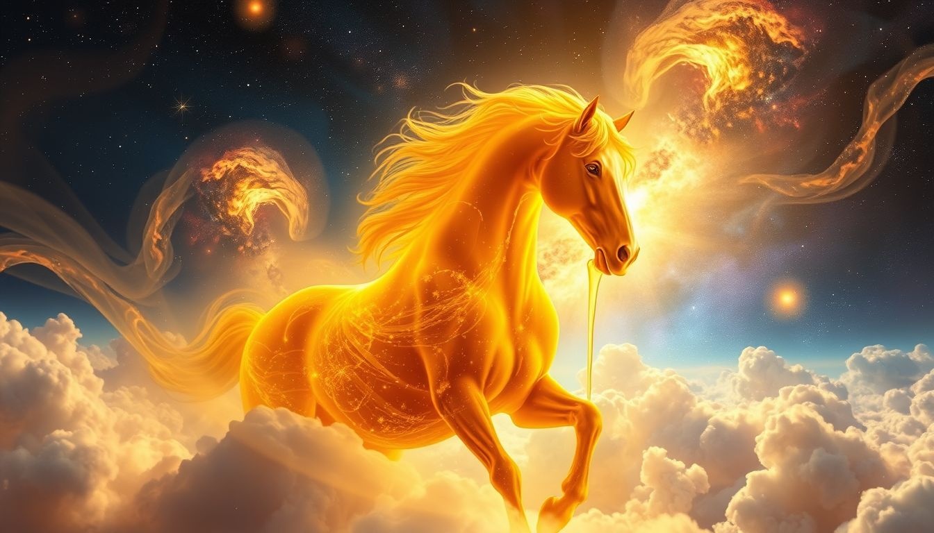 Le miel de cheval symbolise douceur mêlée à force et noblesse.