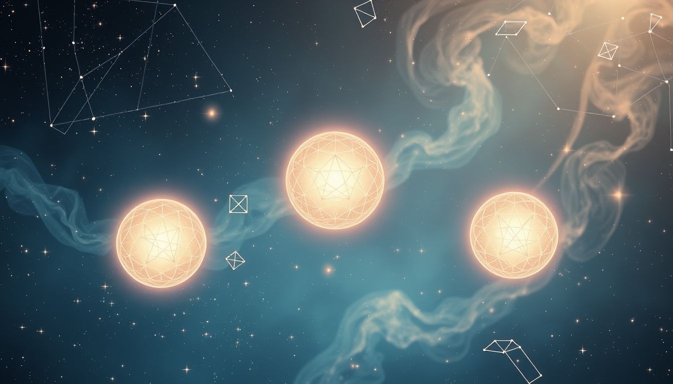 Le chiffre trois symbolise souvent l'équilibre et la créativité intérieure.