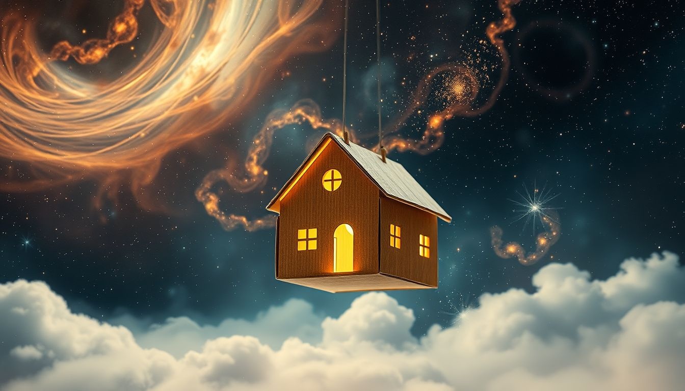 Rêver d’une maison en carton symbolise une fragilité émotionnelle temporaire.