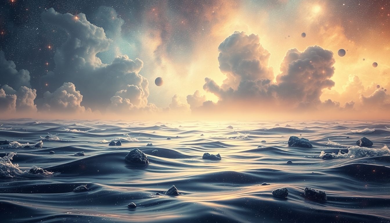 La mer agitée symbolise des émotions tumultueuses dans le rêve.