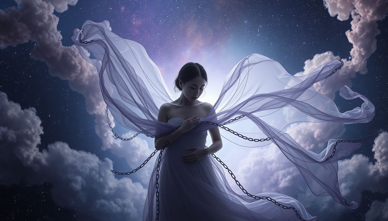 La camisole de force symbolise souvent une relation oppressante et limitante.