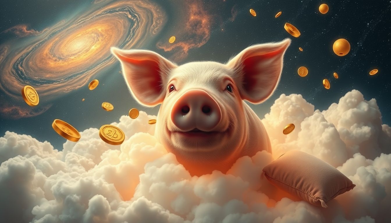 La gueule du cochon symbolise souvent excès et plaisir matériel.