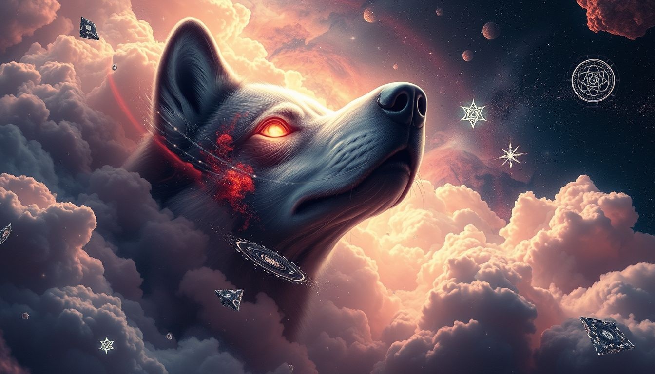 La gueule du loup symbolise souvent l'instinct primal et le danger.