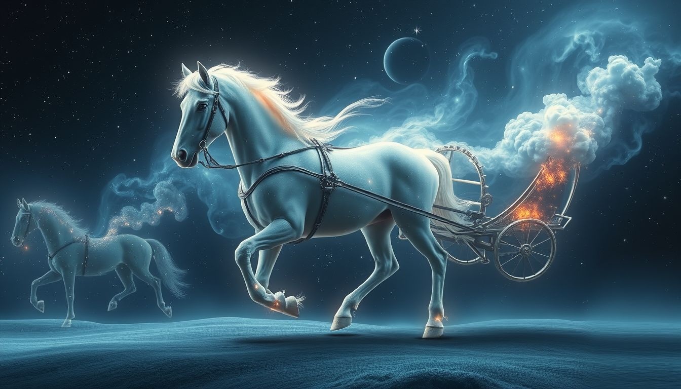 Le cheval de diligence incarne endurance et persévérance face aux obstacles.