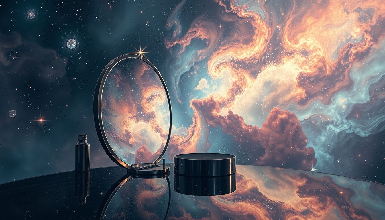 Le miroir de barbier symbolise la quête profonde de l'identité masculine.