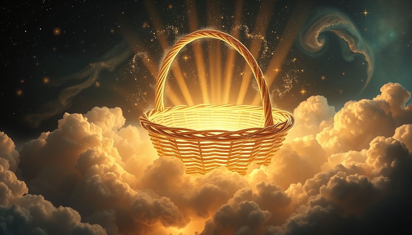 Le panier garni symbolise souvent gratitude et succès mérité.