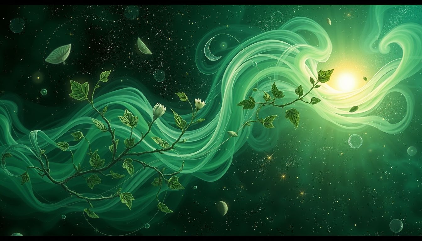 Le vert symbolise espoir, jalousie et guérison dans les rêves.