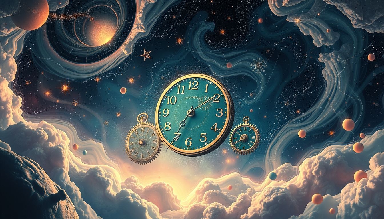 Réparer une horloge symbolise souvent l'urgence de gérer le temps.