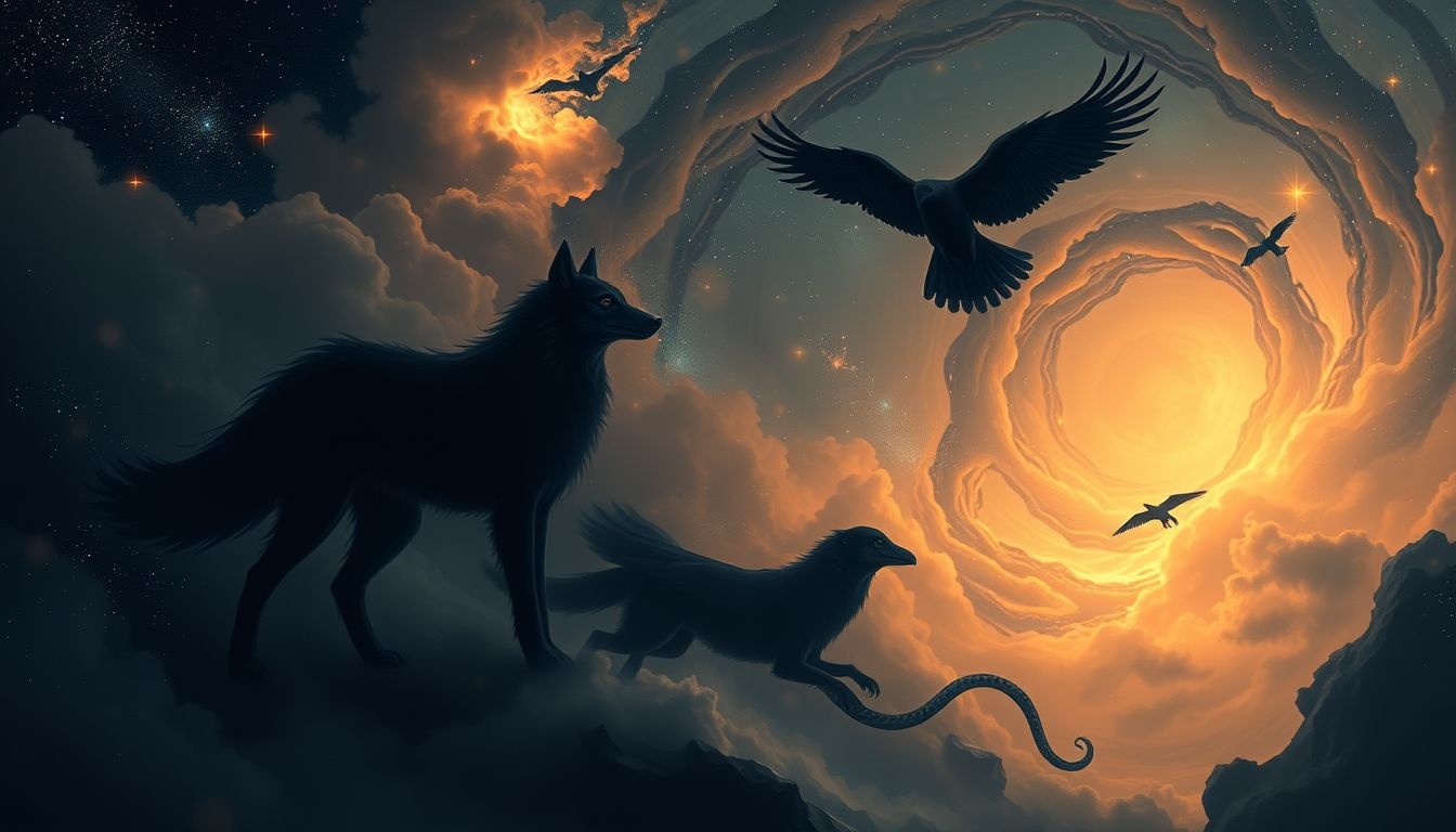 Rêver d’animaux noirs révèle souvent des instincts primaires cachés.
