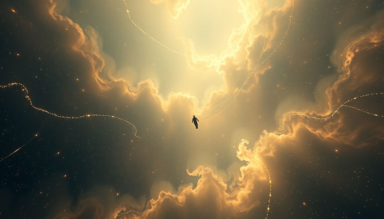Rêver d’un vide symbolise souvent un sentiment de perte intérieure.