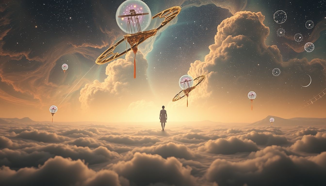 Rêver d'observer de loin symbolise clairvoyance et recul émotionnel.