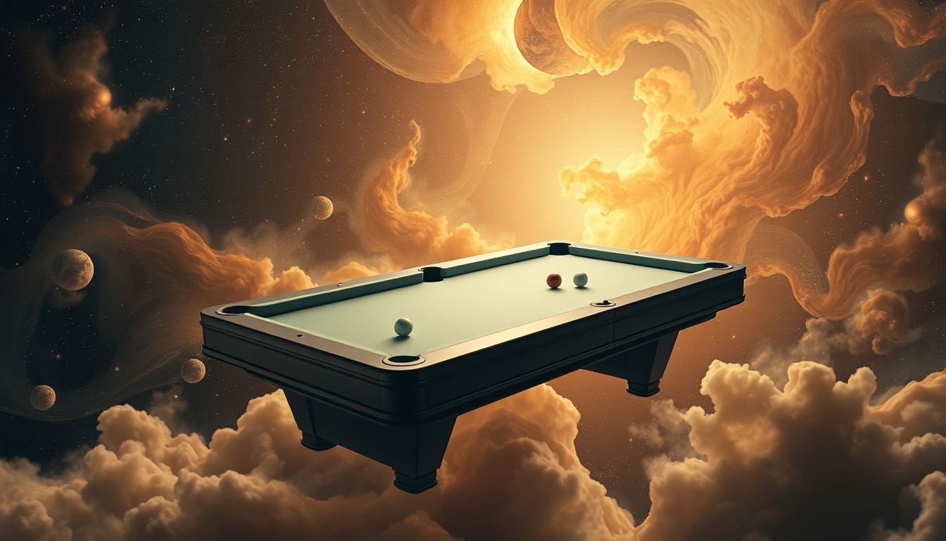 Rêver d’un billard sans boules symbolise une stagnation imminente.