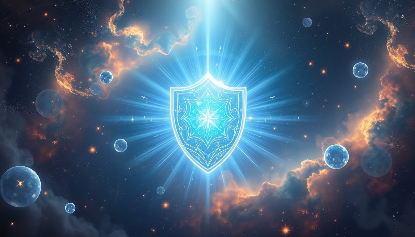 Rêver d’un bouclier lumineux symbolise protection divine et sagesse.