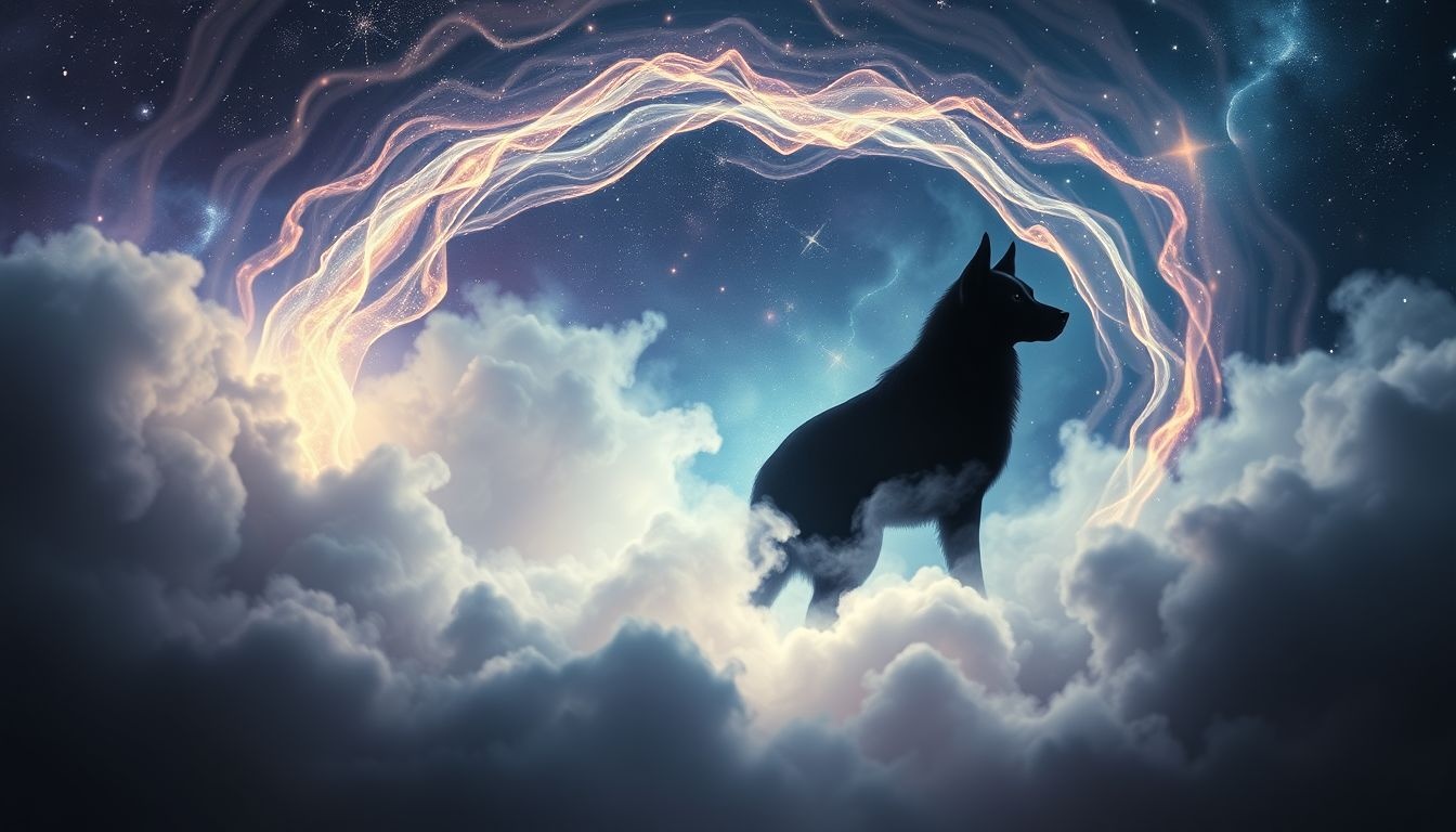 Rêver d'un chien noir révèle souvent secrets intérieurs et intuition aiguë.