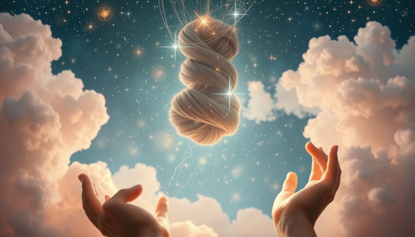Rêver d’un chignon fait par un défunt symbolise un lien spirituel fort.