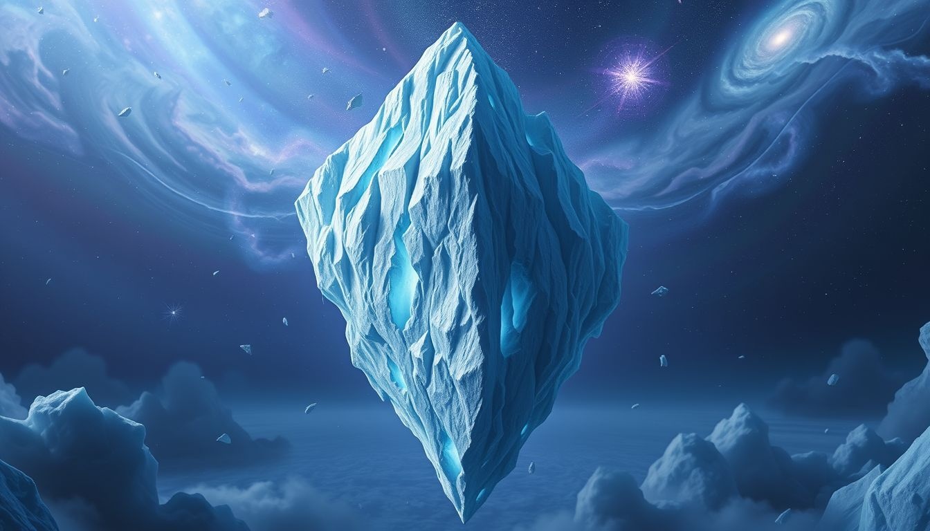 Rêver d'un iceberg géant symbolise un obstacle émotionnel écrasant.