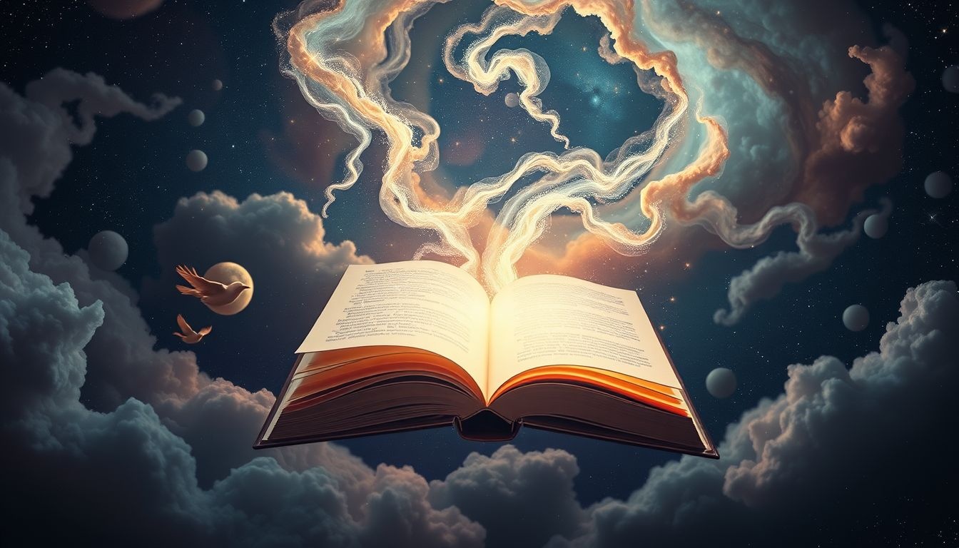 Rêver d’un livre de contes évoque un désir d’évasion enfantine.