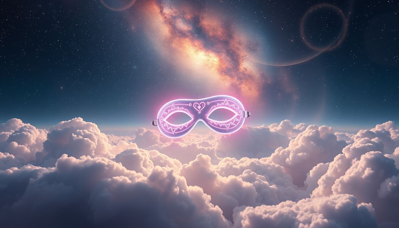 Rêver d'un protège-yeux flottant symbolise liberté intérieure et légèreté.