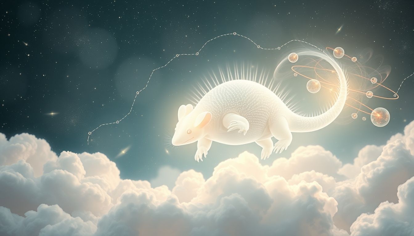 Rêver d’un tatou blanc symbolise souvent l’innocence retrouvée.