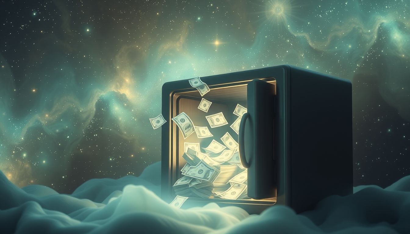 Rêver d’une caisse d’épargne pleine symbolise la réussite financière future.