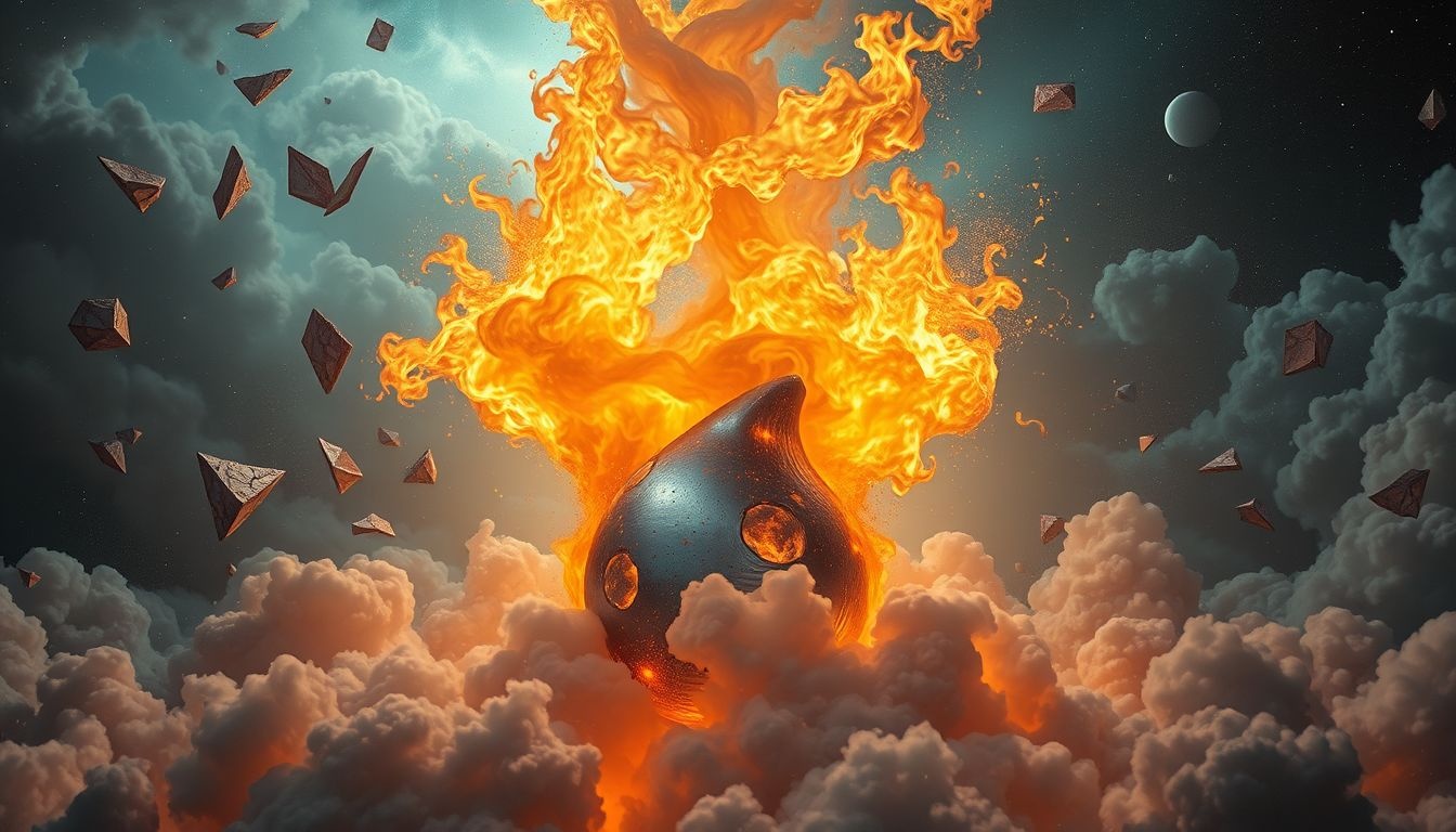 Rêver d'une carrosserie en feu symbolise une colère intense refoulée.