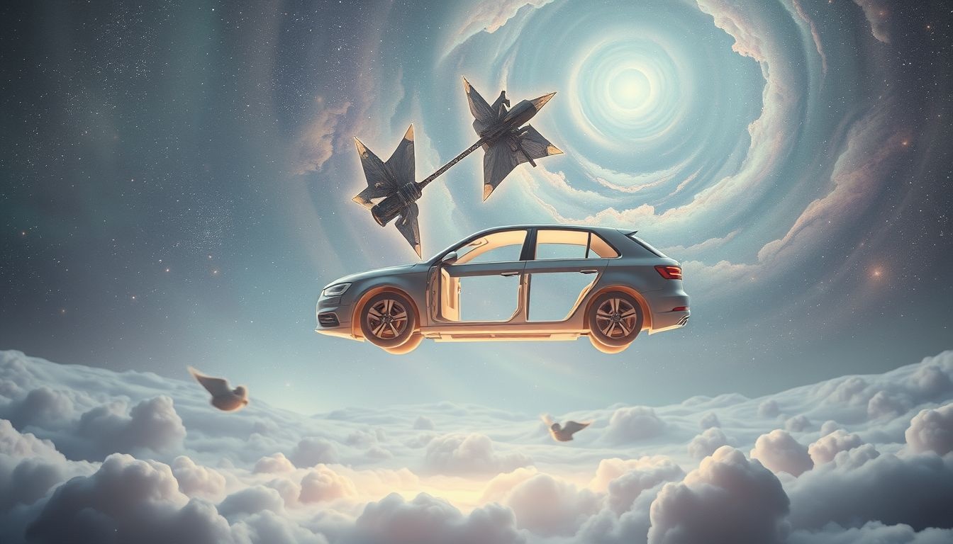 Rêver d'une carrosserie sans roues symbolise stagnation et frustration intérieure.