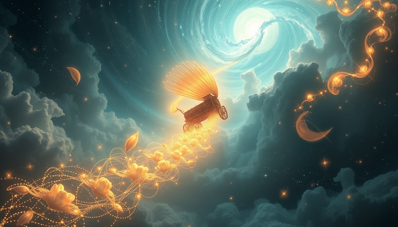 Rêver d'une charrue volante symbolise ambition audacieuse et créativité.