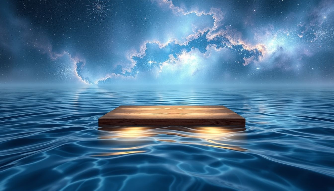 Rêver d'une palette flottante révèle un équilibre émotionnel précaire.