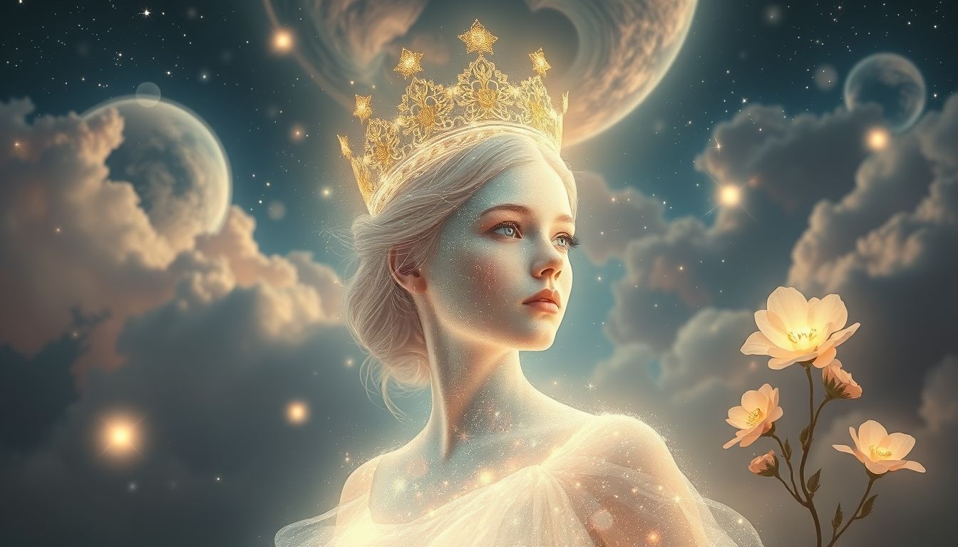 Rêver d'une jeune reine symbolise souvent un nouveau départ prometteur.