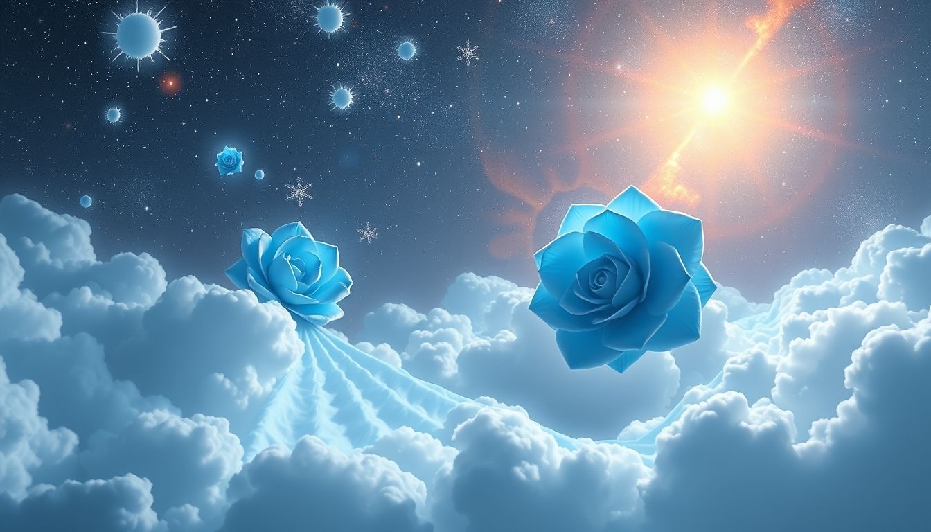 Rêver d'une rosette bleue symbolise calme profond et communication apaisée.