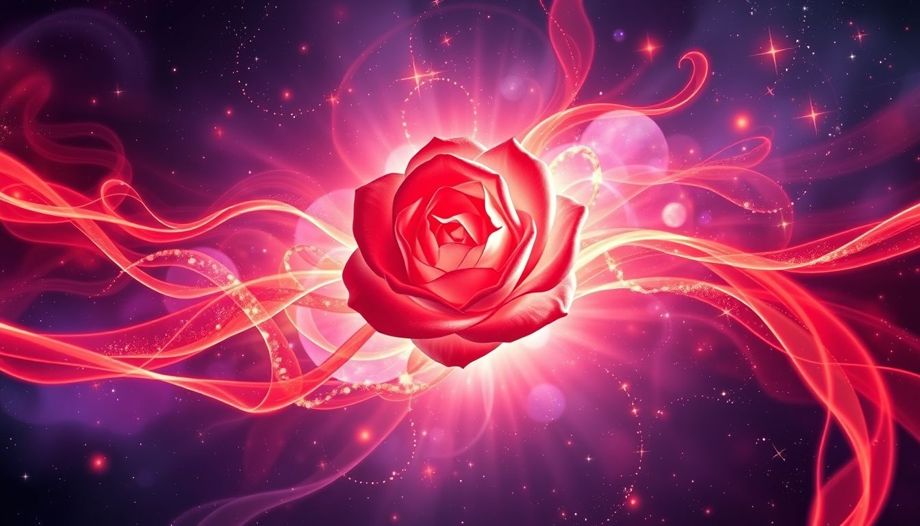 Rêver d'une rosette rouge symbolise passion ardente et amour intense.