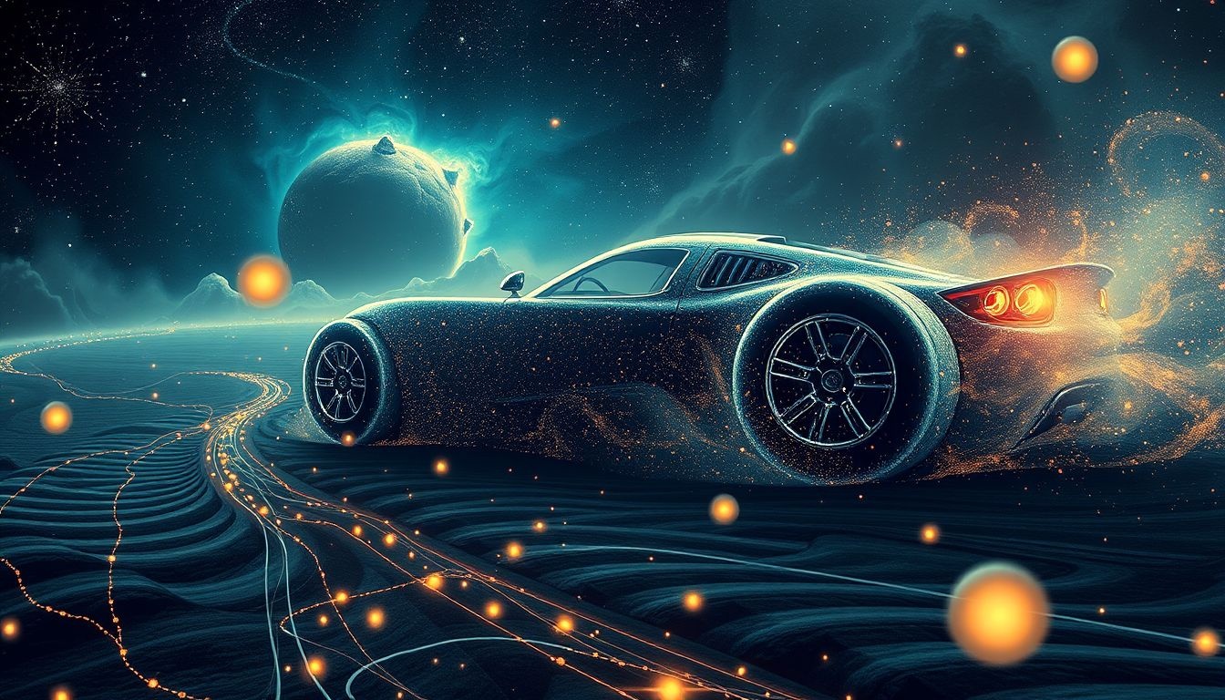 Rêver d'une voiture de course crevée symbolise des obstacles imprévus.