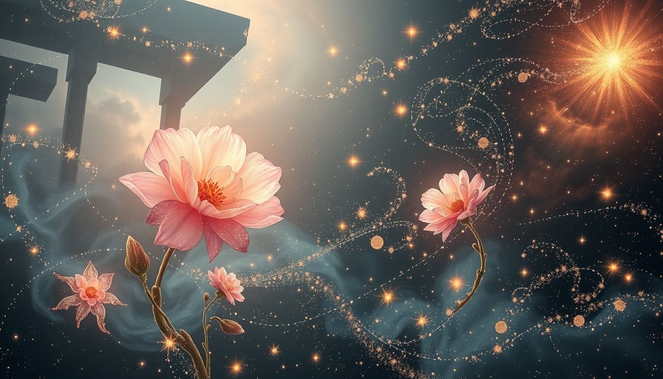 Broder un motif floral symbolise l'épanouissement de la féminité.
