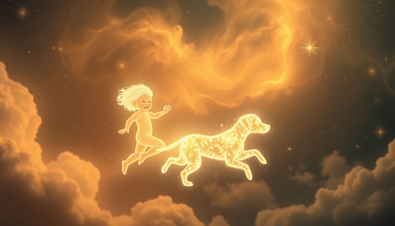Rêver de jouer avec un chien révèle l'émerveillement enfantin caché.