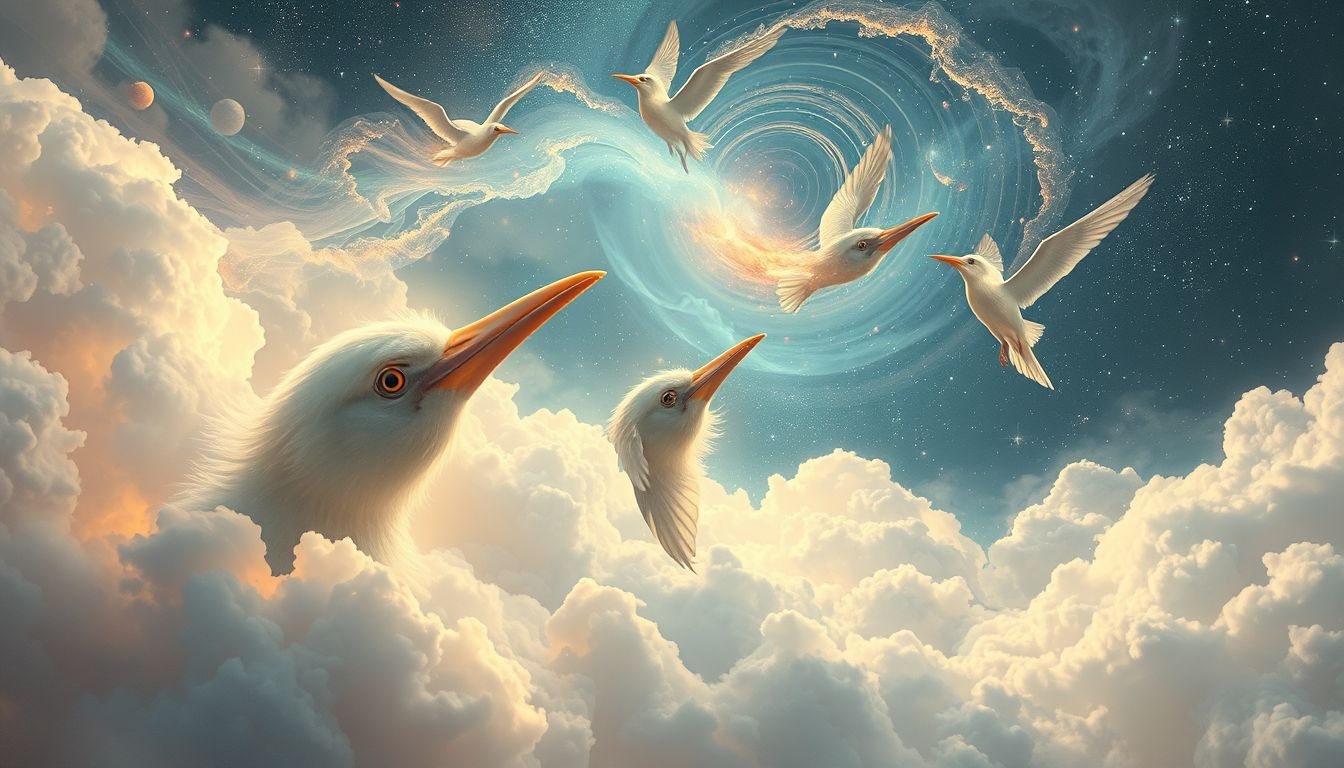 Rêver de museau d'oiseau symbolise souvent liberté et intuition spirituelle.