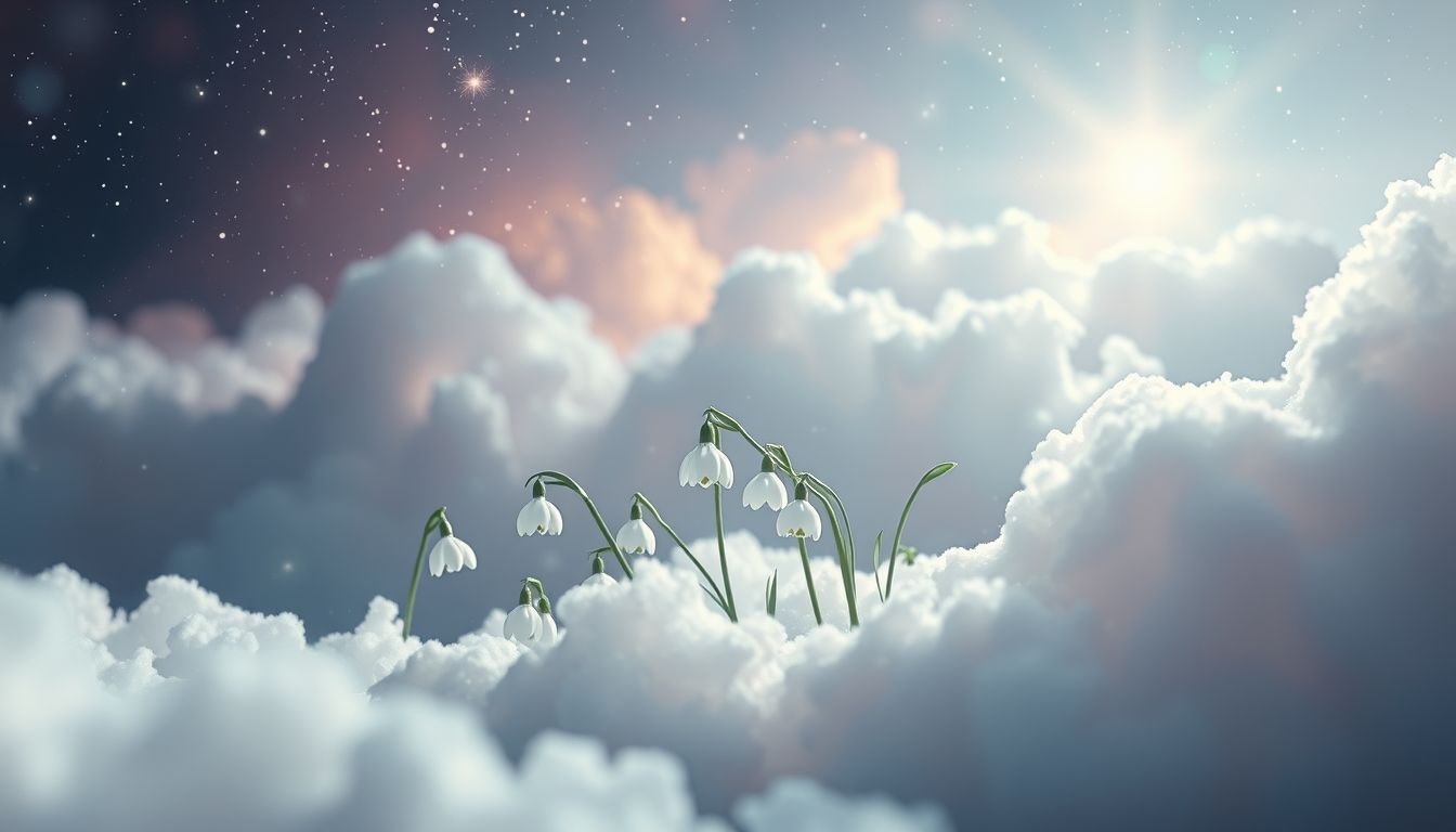 Rêver de perce-neiges symbolise l’acceptation apaisante de la mort.