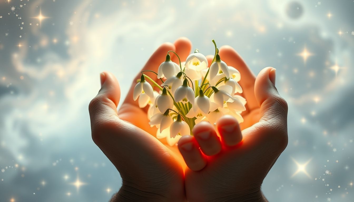 Recevoir un perce-neige en rêve symbolise un amour naissant.