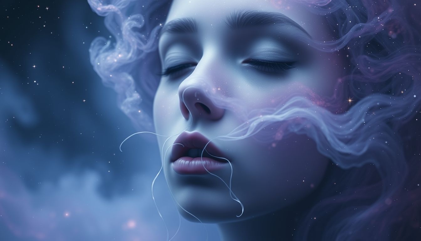 Rêver de poils pubiens en bouche révèle anxiété et communication bloquée.