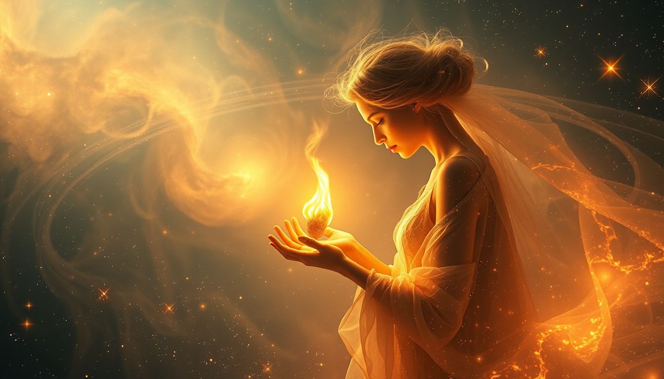 Rêver du feu de Prométhée symbolise la renaissance intérieure puissante.