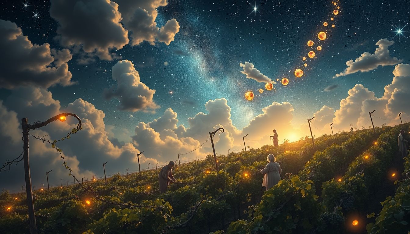 Rêver d'un vignoble symbolise l'engagement et la réussite laborieuse.