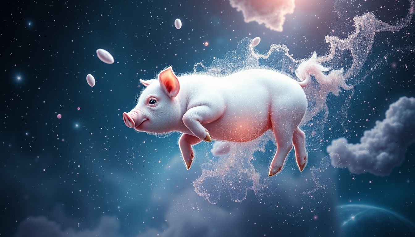 Rêver de vendre un cochon symbolise l'abandon du superflu.