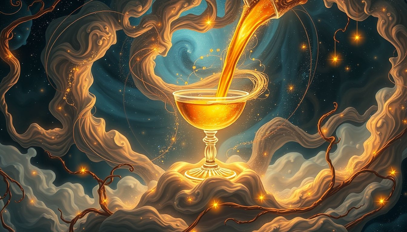 Rêver de vin de muscat symbolise un voyage spirituel profond.