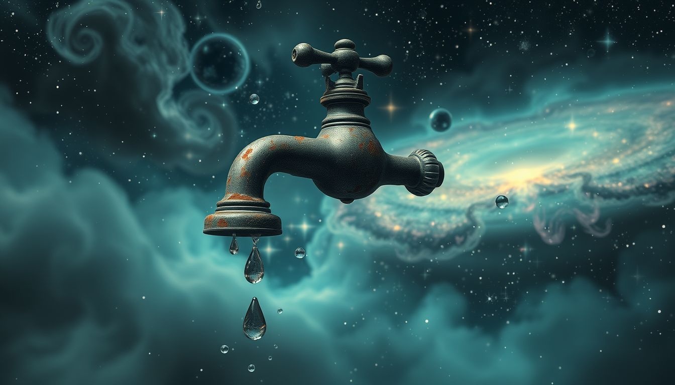 Un robinet rouillé symbolise des émotions anciennes stagnantes et négligées.