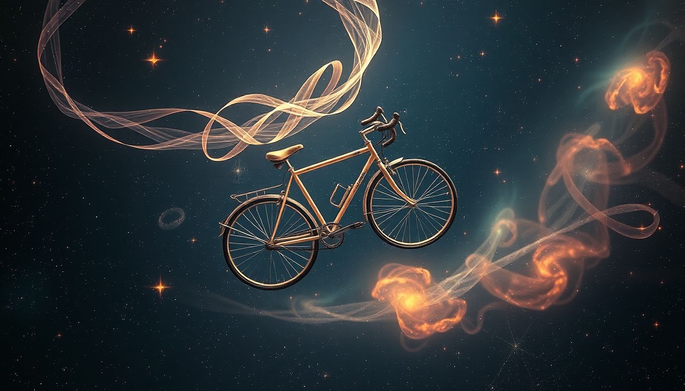 Se renverser à vélo symbolise souvent un déséquilibre émotionnel personnel.