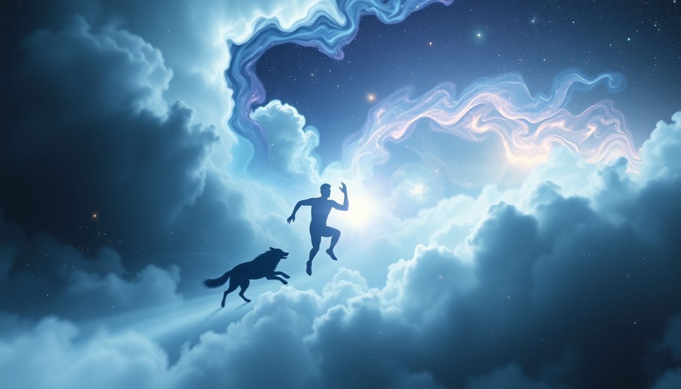 Rêver de fuir le loup révèle peur et désirs d’évasion.