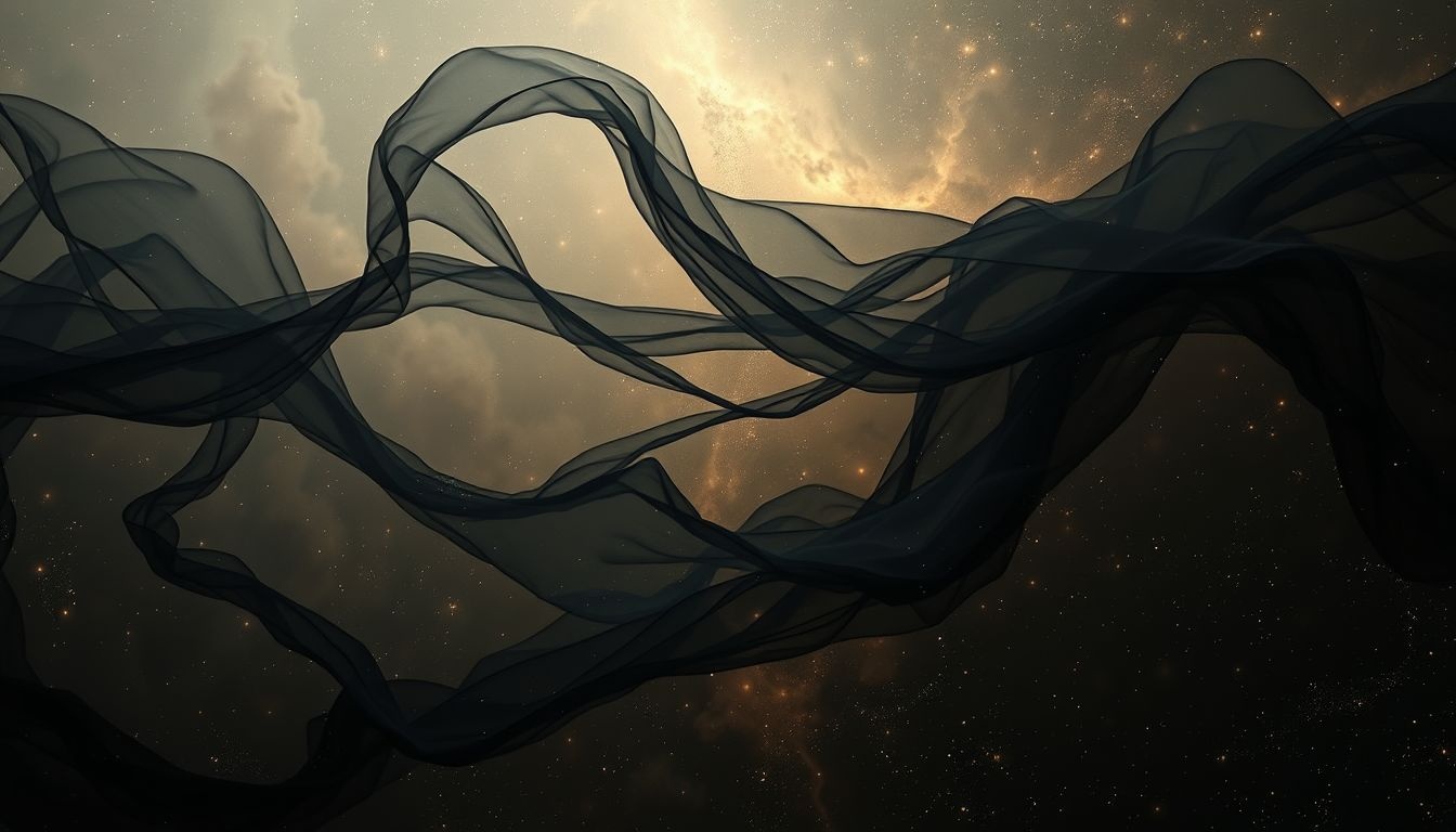 Les voiles noires symbolisent souvent des mystères profonds et secrets intérieurs.