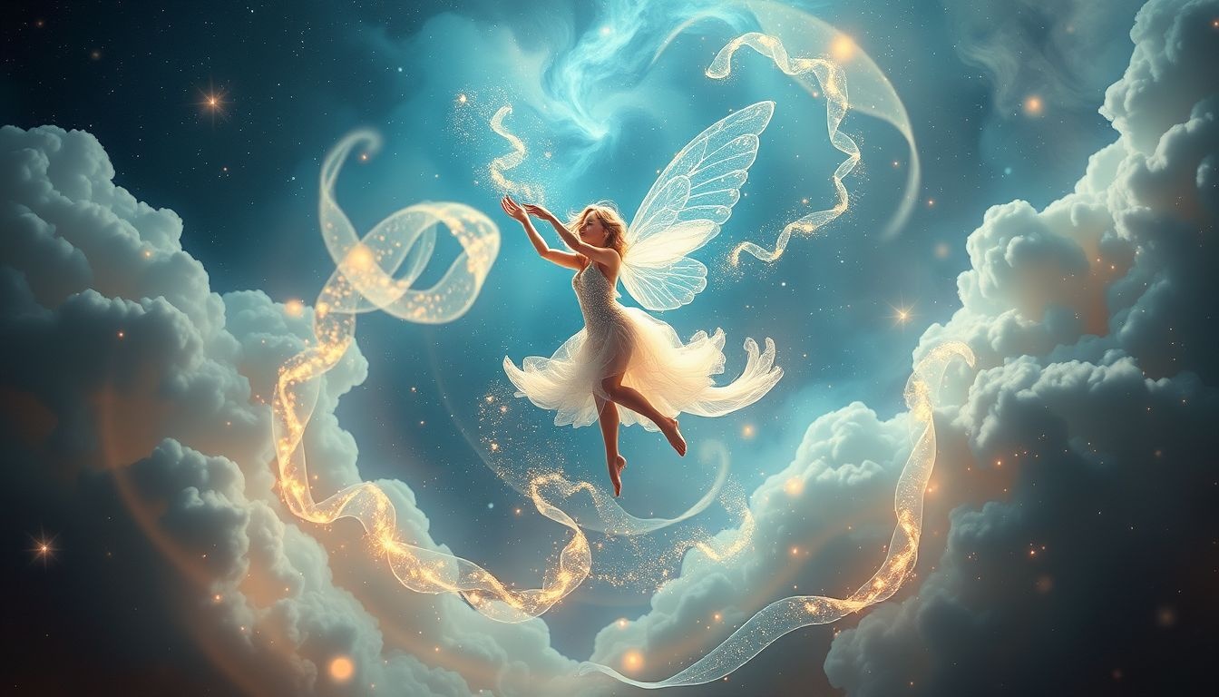 Rêver d'une fée dansante symbolise la joie et la légèreté.