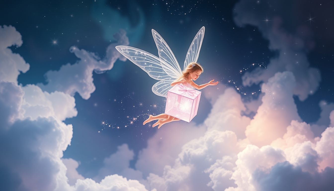 Recevoir un cadeau d’une fée symbolise un don inattendu.