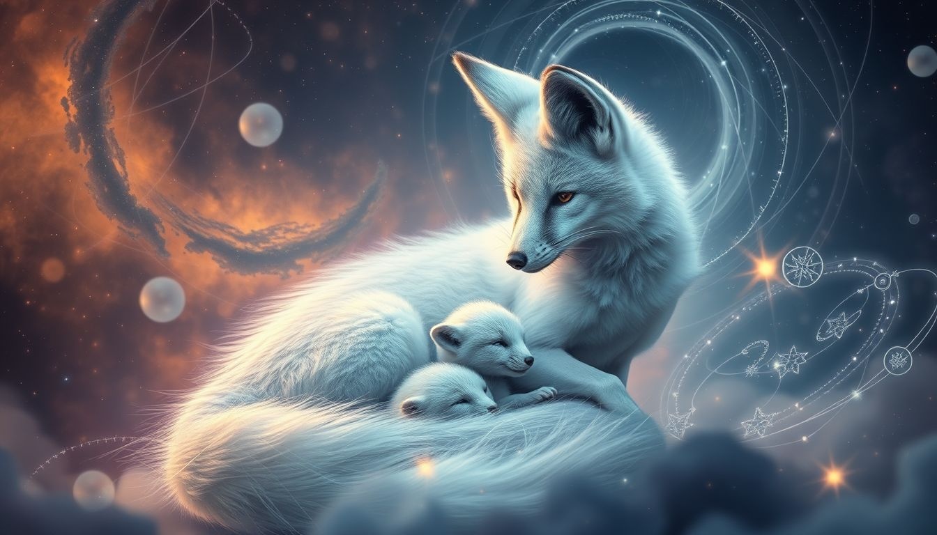 Le renard argenté se reproduit principalement en hiver, symbole de renouveau.