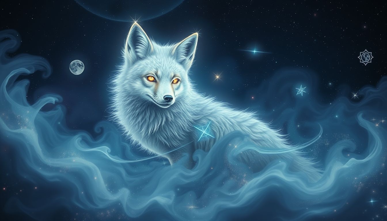 Le renard argenté symbolise une mise en garde prudente et subtile.